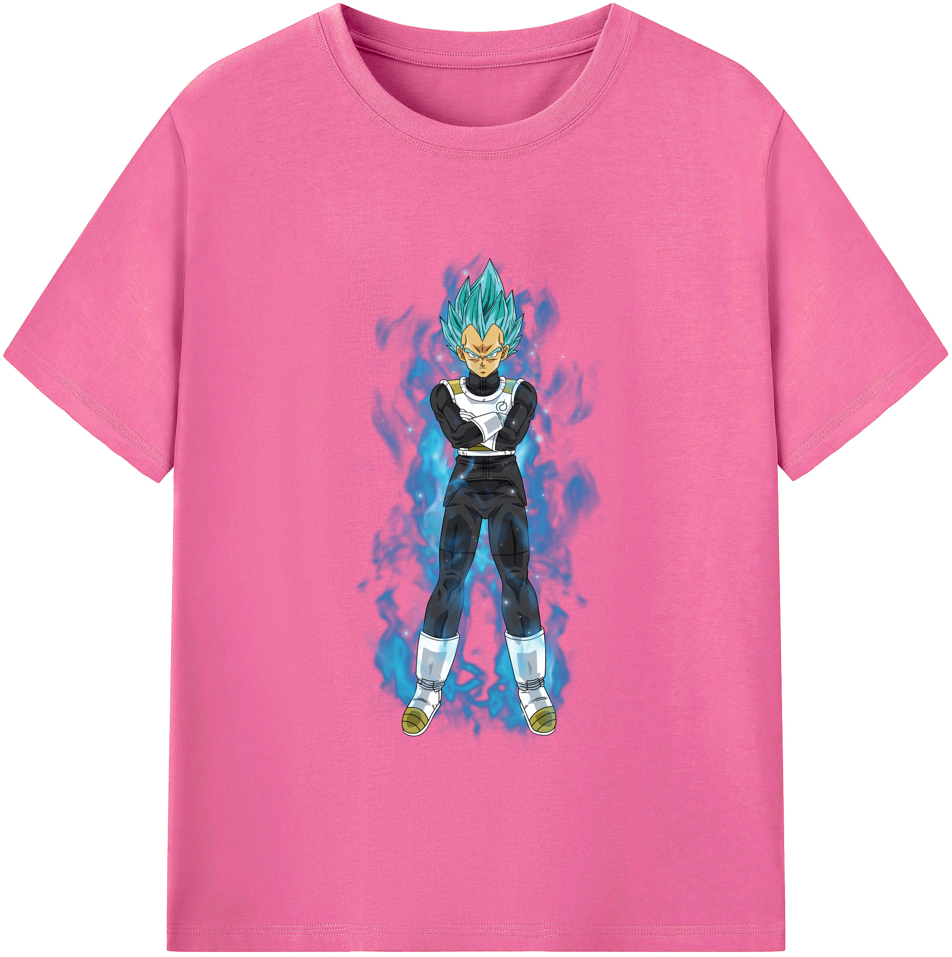 （画像用） ドラゴンボール ベジータ四世（Bejīta Yonsei）DRAGON BALL Vegeta IV レディースカジュアルプリントTシャツ（綿100％）